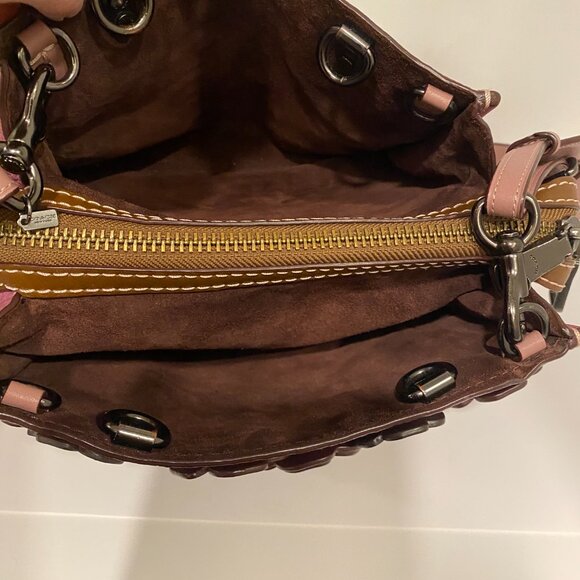 Coach Rogue Bag 25 Color Dragon fruit Tea Rose Design Comes With Dust Bag - Picture 6 of 9